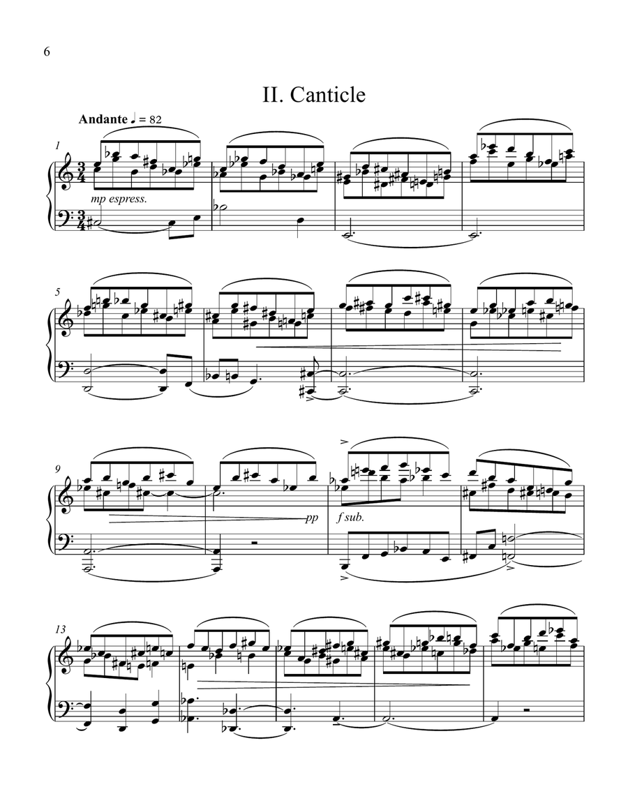 October Songs for solo piano Piano Solo scores gallery preview page 3