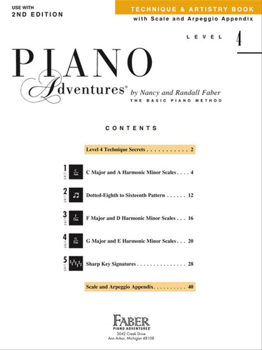 Level 4 – Technique & Artistry Book Piano Method scores gallery preview page 2