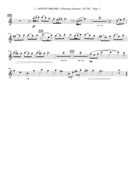 Christmas Dreams (A Cantata) - Flute