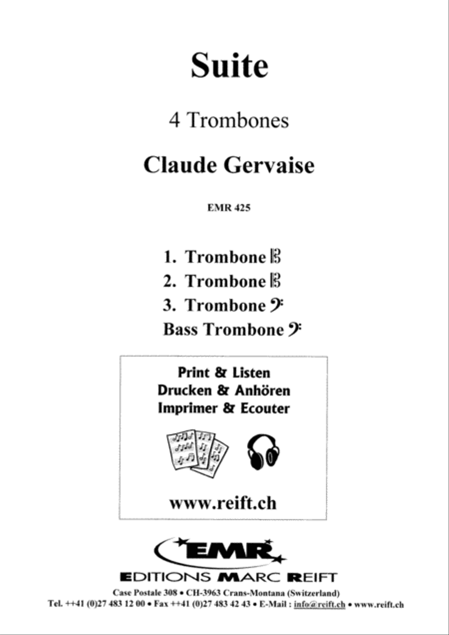 Suite Suite Trombone Quartet scores gallery preview page 2
