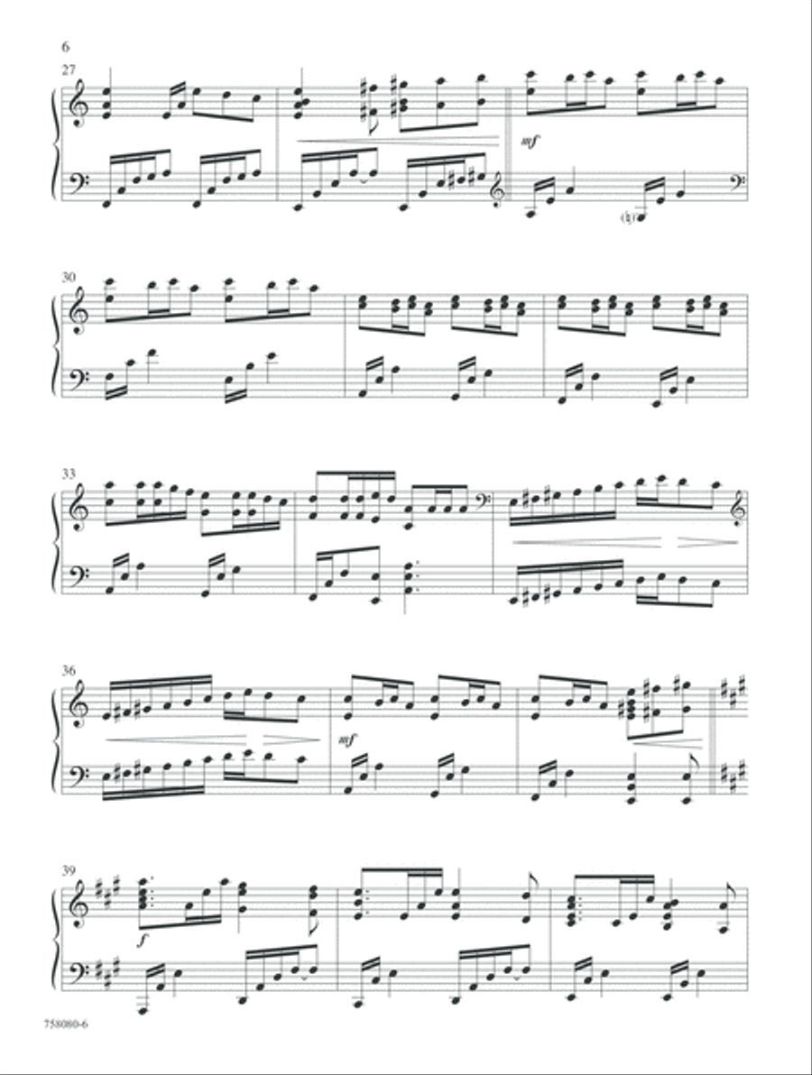 A Still and Silent Night (Digital Delivery) Piano Solo scores gallery preview page 6