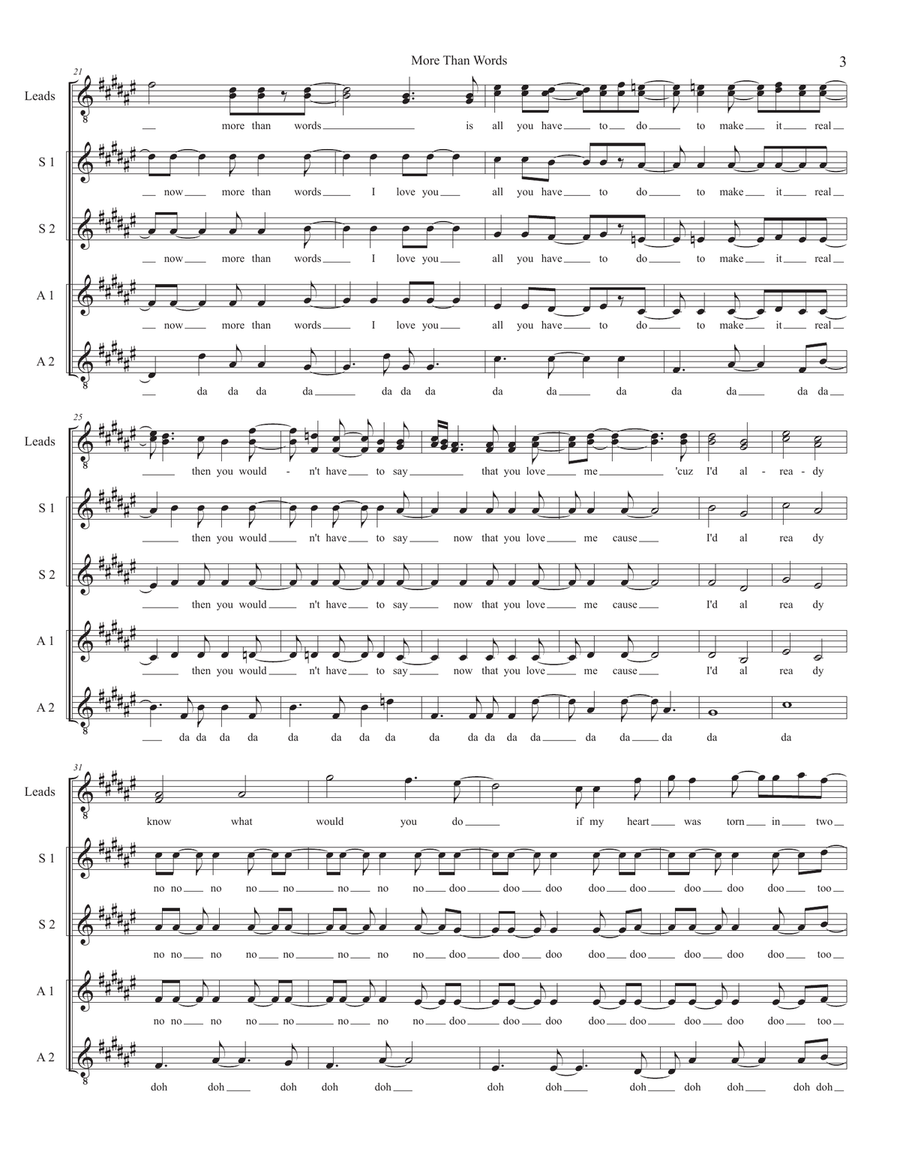 More Than Words SSAA scores gallery preview page 3