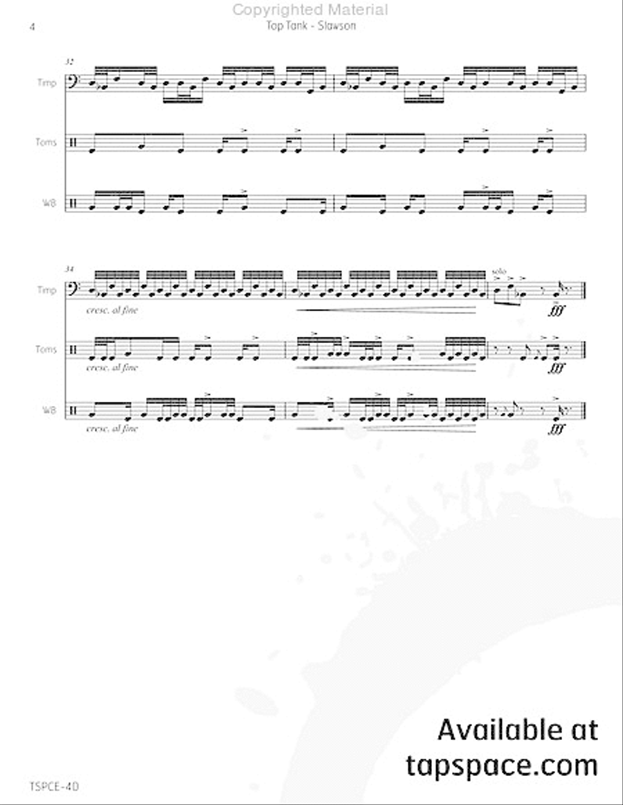 Top Tank Percussion Ensemble scores gallery preview page 9