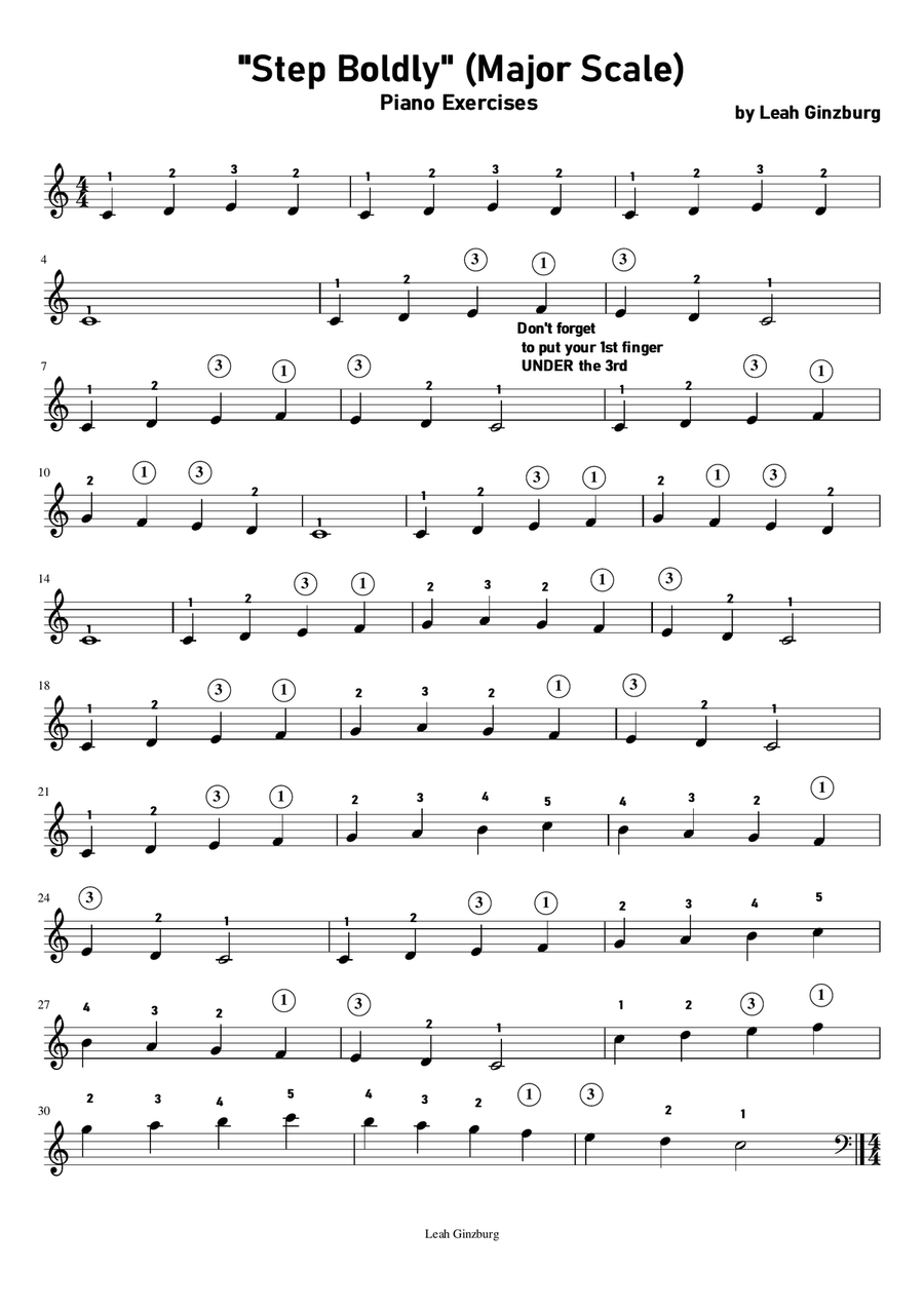 Piano exercises discount for beginners