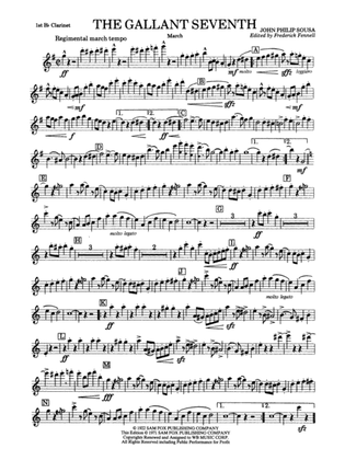 The Gallant Seventh: 1st B-flat Clarinet