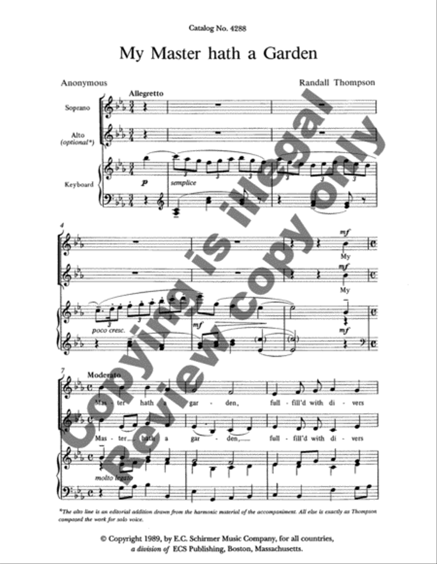 My Master Hath a Garden My Master Hath a Garden Alto Voice scores gallery preview page 6