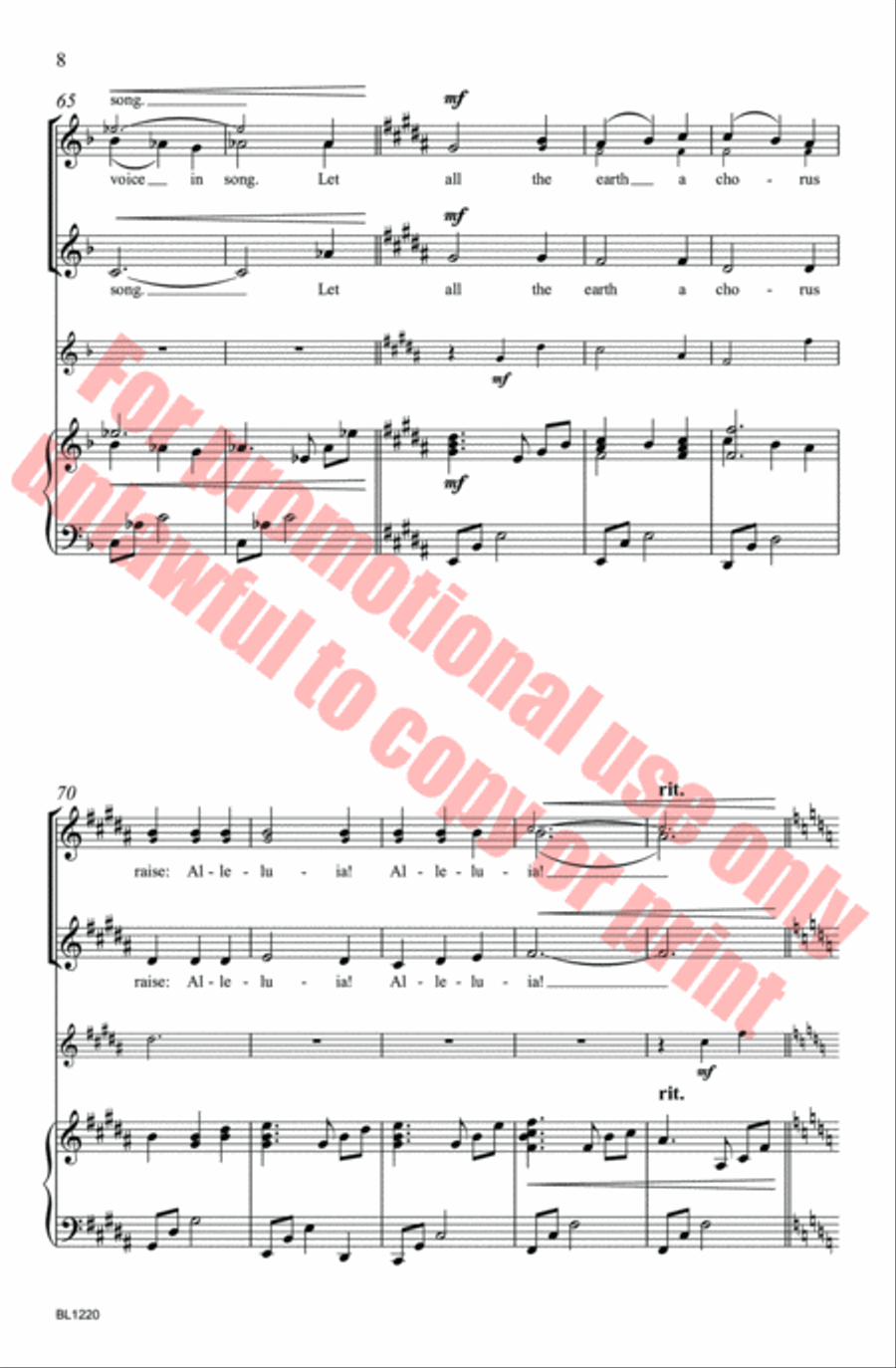 Hodie Christus Natus Est Choir scores gallery preview page 8