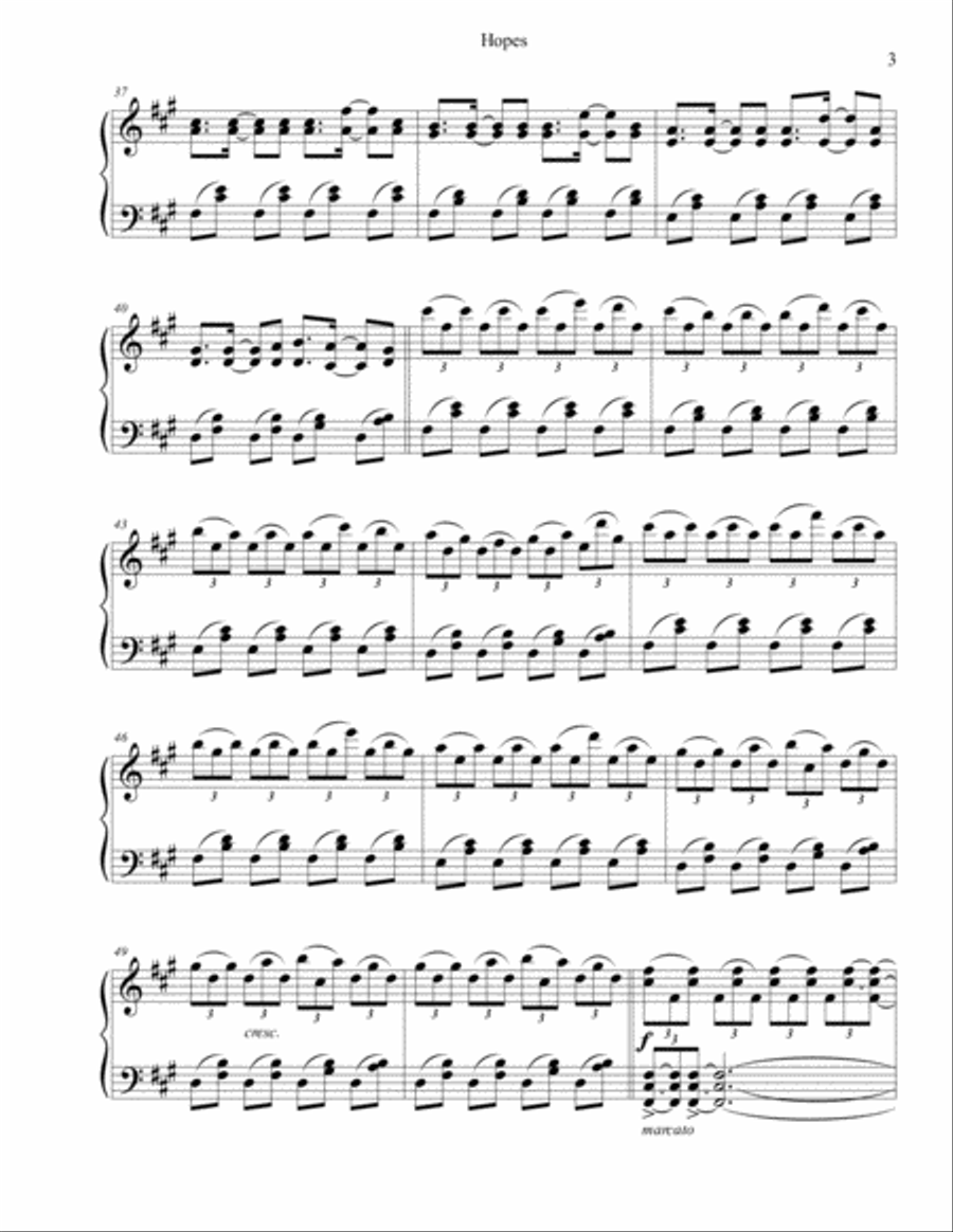 Hopes Piano Solo scores gallery preview page 3