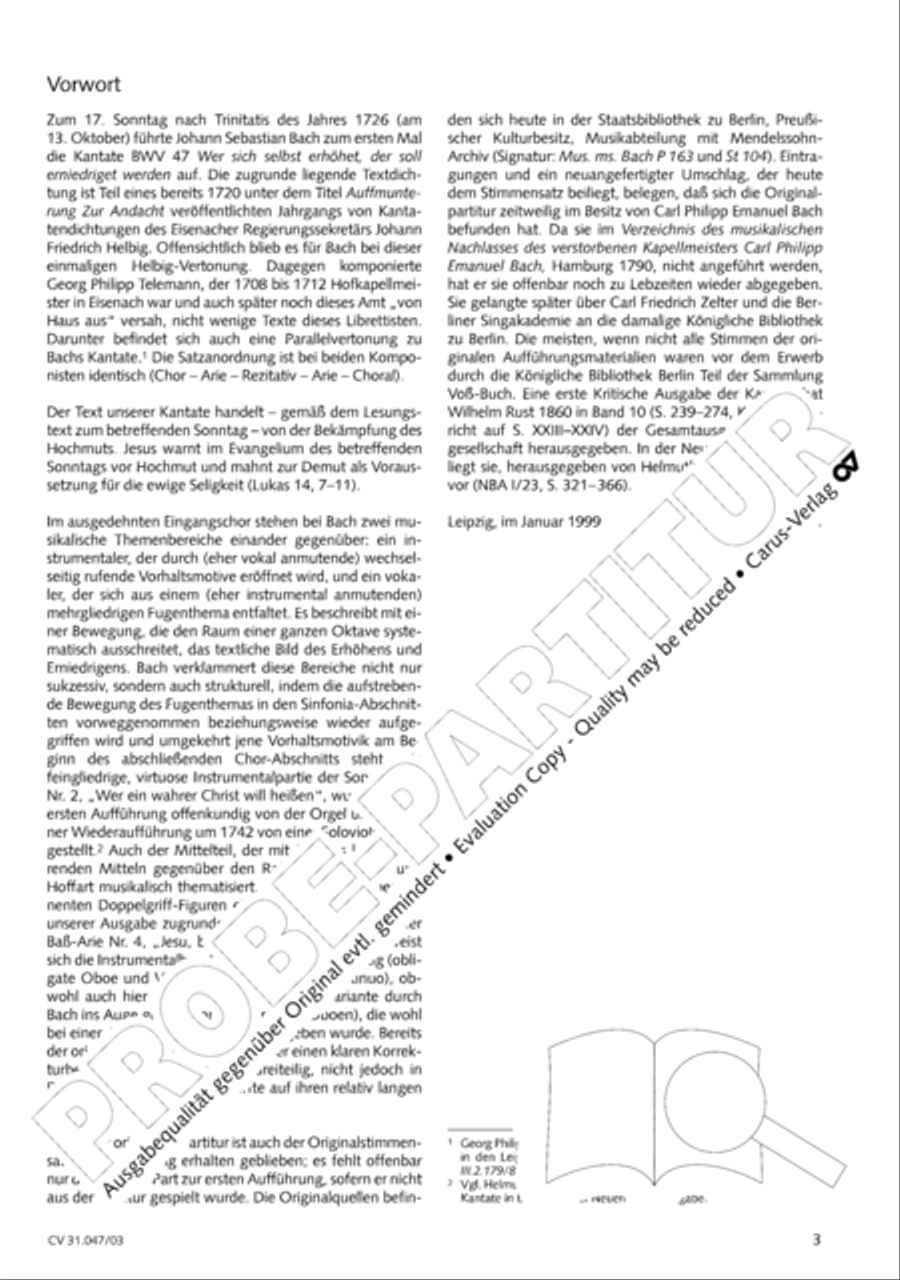 Who himself exalteth shall be abased again (Wer sich selbst erhohet, der soll erniedriget werden) 4-Part scores gallery preview page 4