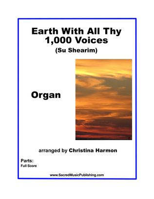 Book cover for Earth With All Thy Voices - Organ