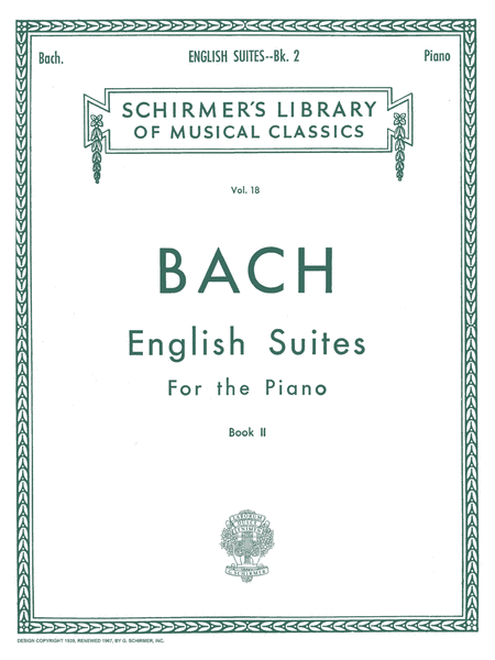 Johann Sebastian Bach: English Suites - Book 2