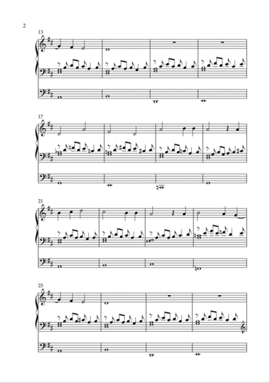 Meditation on Wie schön leuchtet, Op. 204 (Organ Solo) by Vidas Pinkevicius Organ Solo scores gallery preview page 2