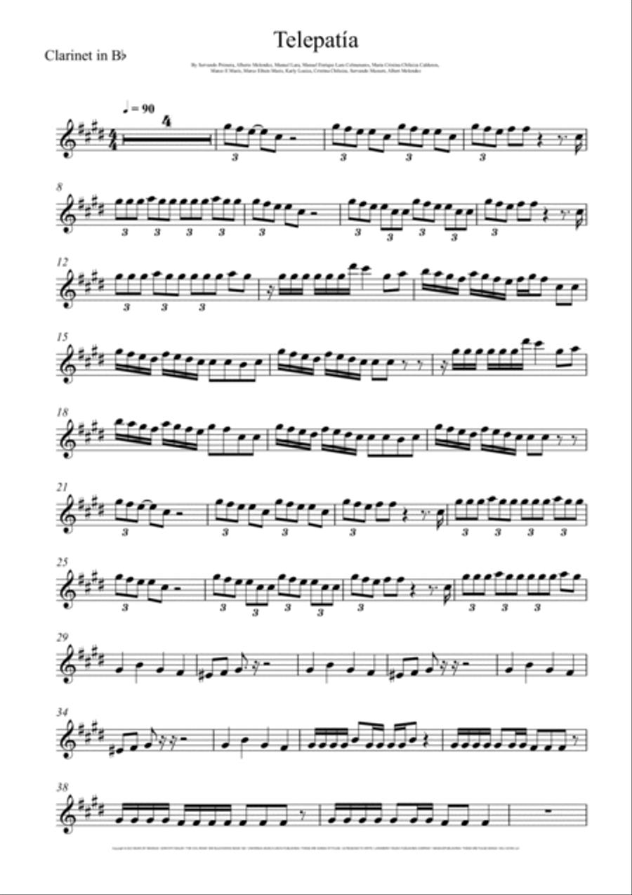Telepatia Woodwind Duet scores gallery preview page 5
