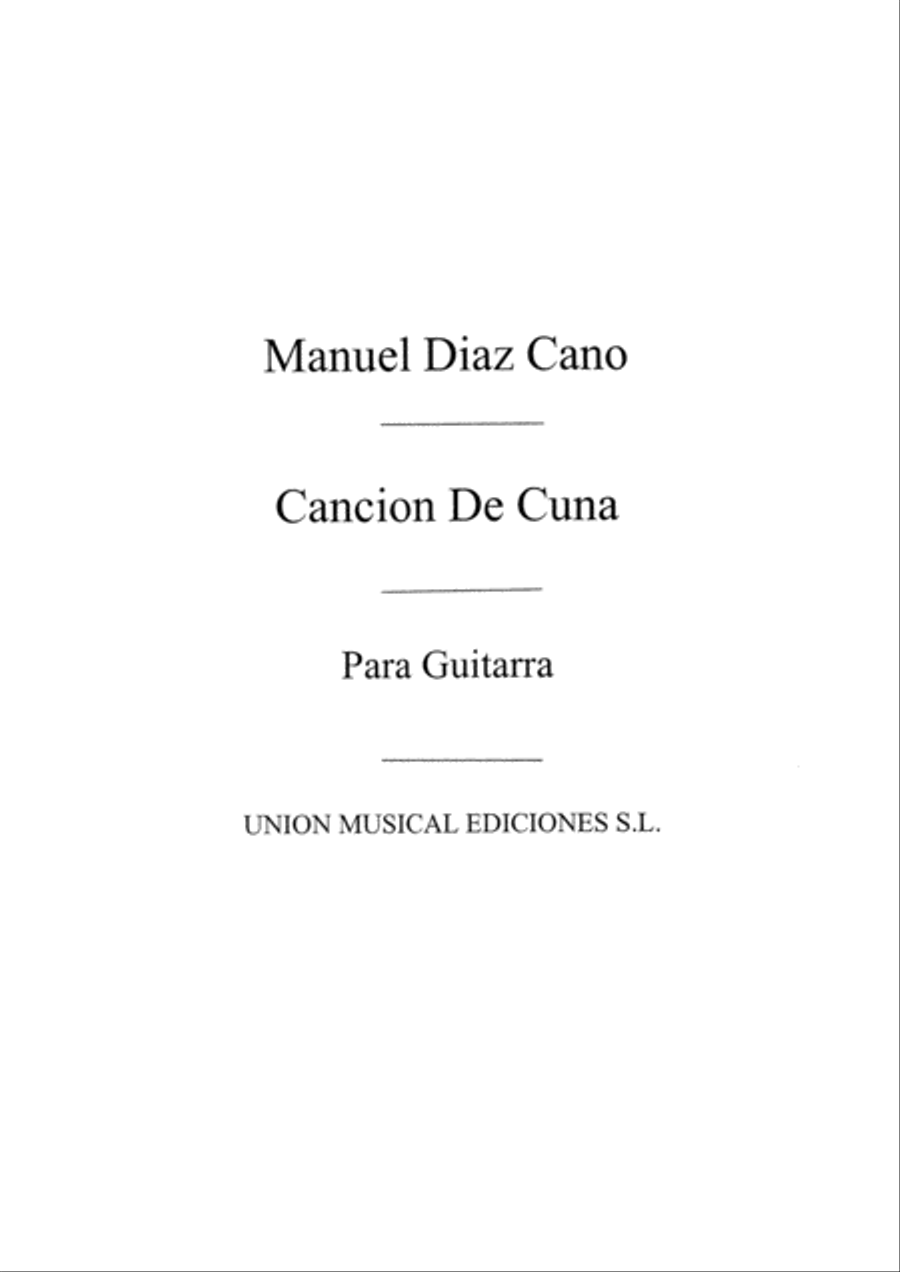 Cancion De Cuna Acoustic Guitar scores gallery preview page 1