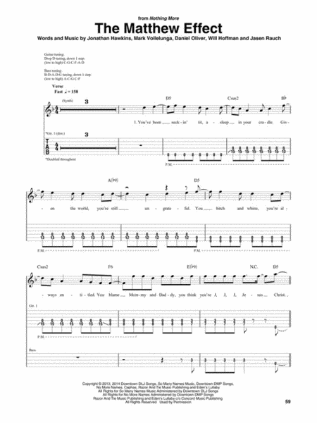 Nothing More – Guitar & Bass Tab Collection