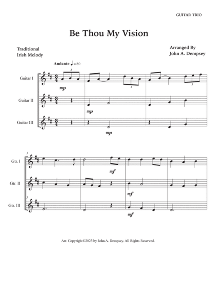 Be Thou My Vision (Guitar Trio) image number null