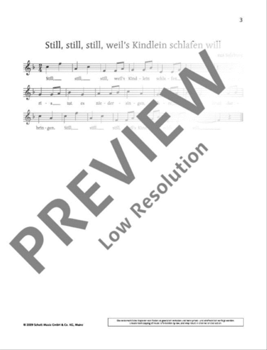 Still, still, still, weil's Kindlein schlafen will B-Flat Clarinet scores gallery preview page 4