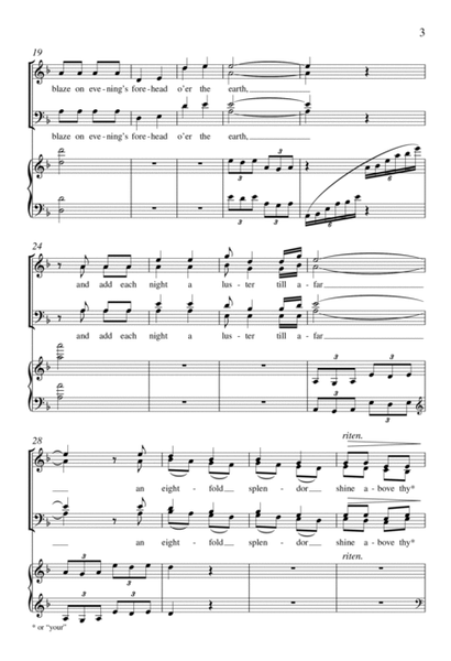 Kindle the Taper (Piano/Choral score)