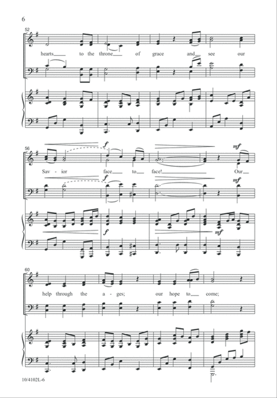 His Grace Will Lead Us Through 4-Part scores gallery preview page 7