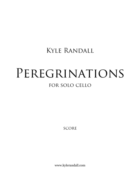 Peregrinations for solo cello image number null
