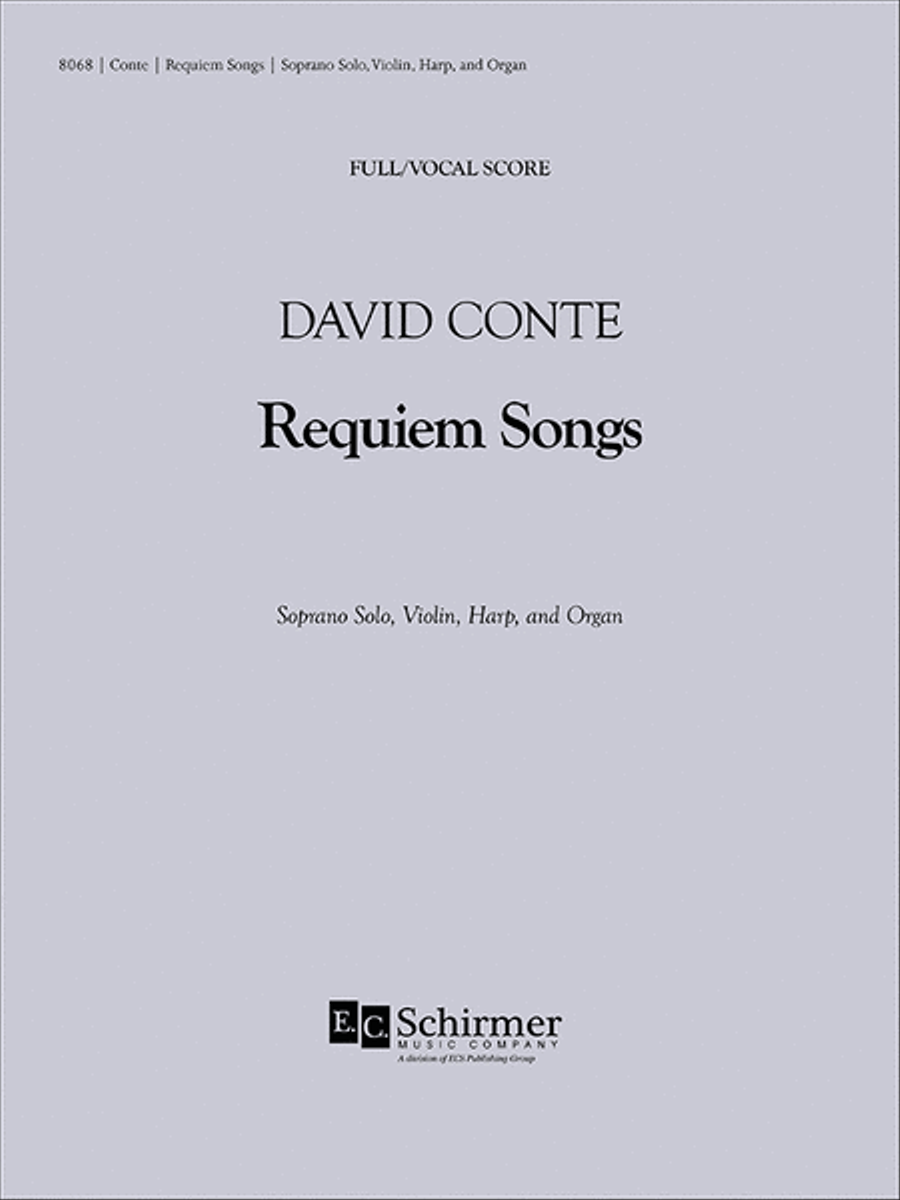 Requiem Songs (Full/Vocal Score for Chamber Version) image number null