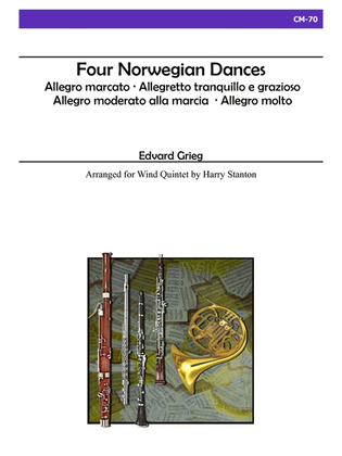 Four Norwegian Dances for Wind Quintet