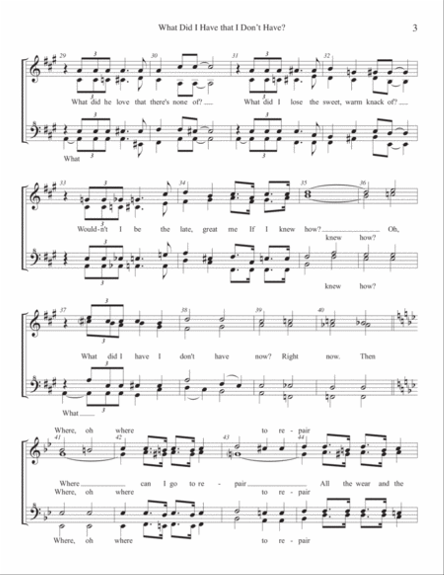 What Did I Have That I Don't Have SSAA scores gallery preview page 3