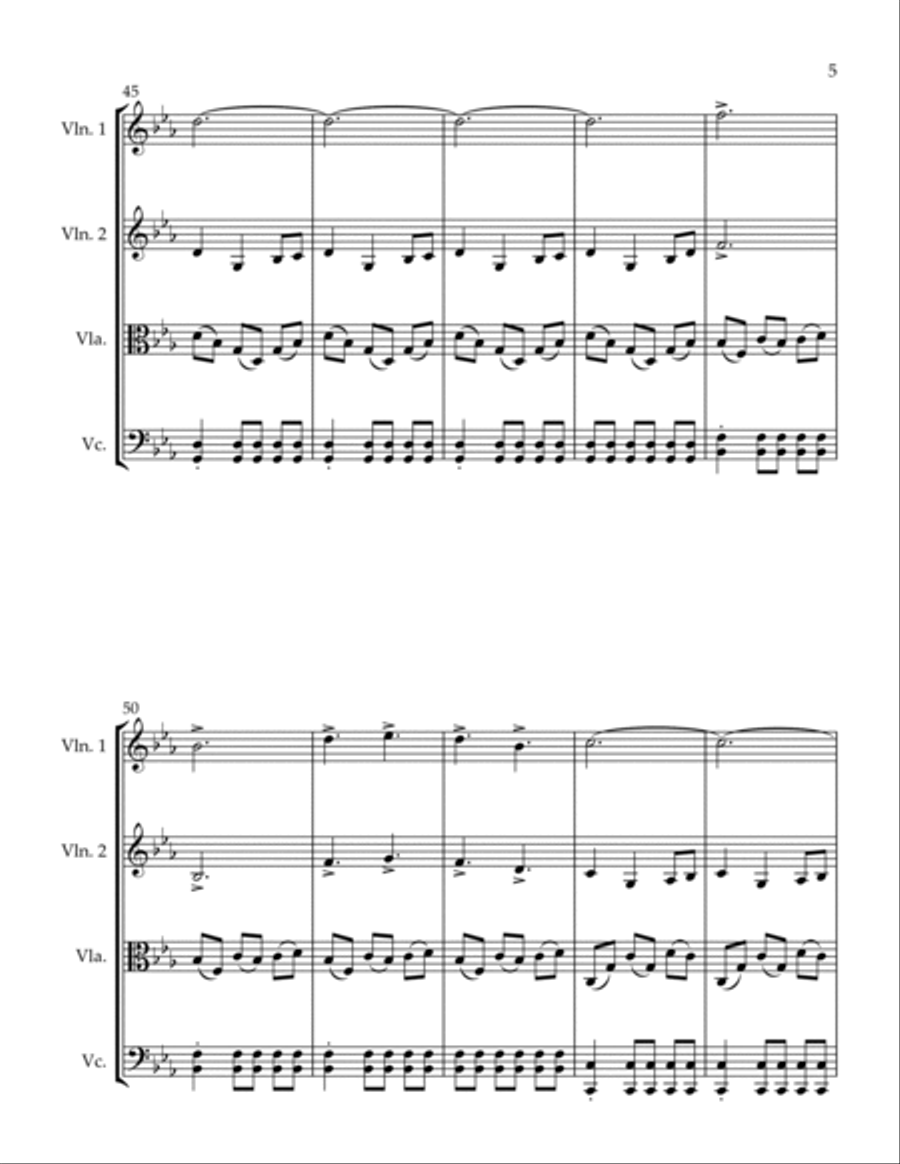 Game Of Thrones String Quartet scores gallery preview page 5