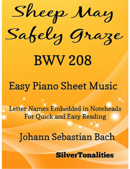 Sheep May Safely Graze Easy Piano Sheet Music