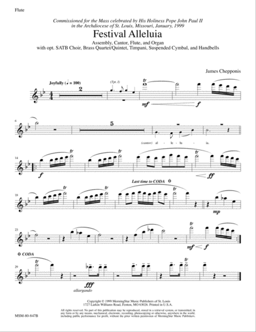 Festival Alleluia Festival Alleluia Choir scores gallery preview page 2