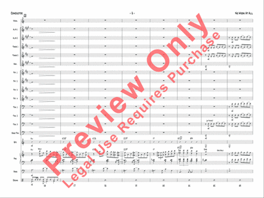 No Moon at All Jazz Ensemble scores gallery preview page 24