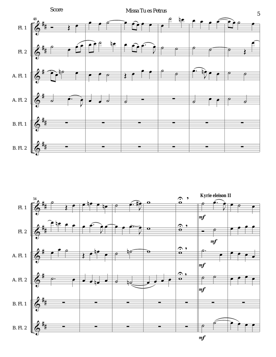 Missa Tu Es Petrus (Mass on 