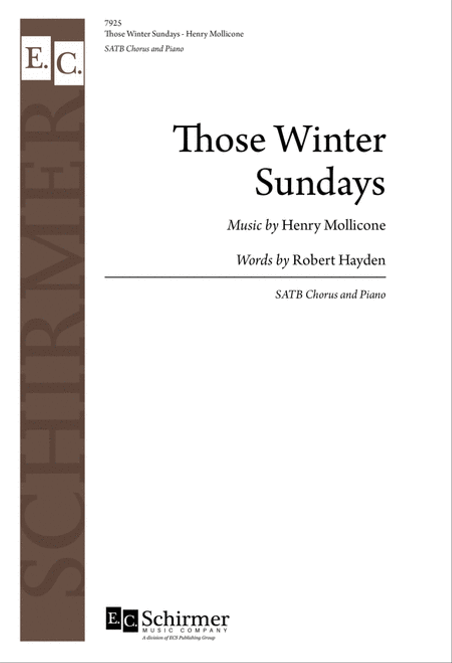 Those Winter Sundays Those Winter Sundays 4-Part scores gallery preview page 1