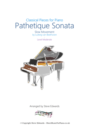 Book cover for Pathetique Sonata Slow Movement - Solo Piano