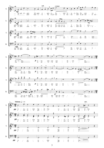 O beata beatorum - Hymnus pro martyrum for SATB choir a cappella image number null