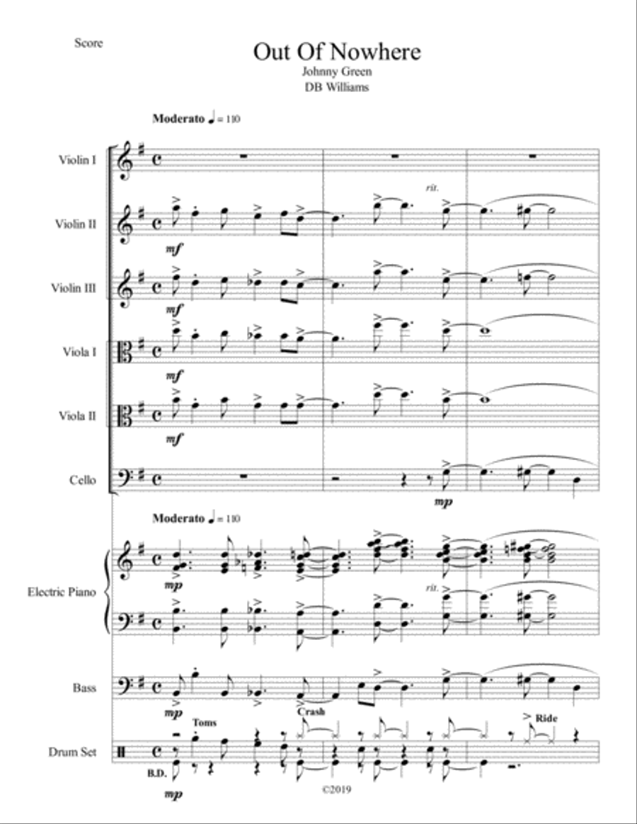 Out Of Nowhere Set of Parts scores gallery preview page 1