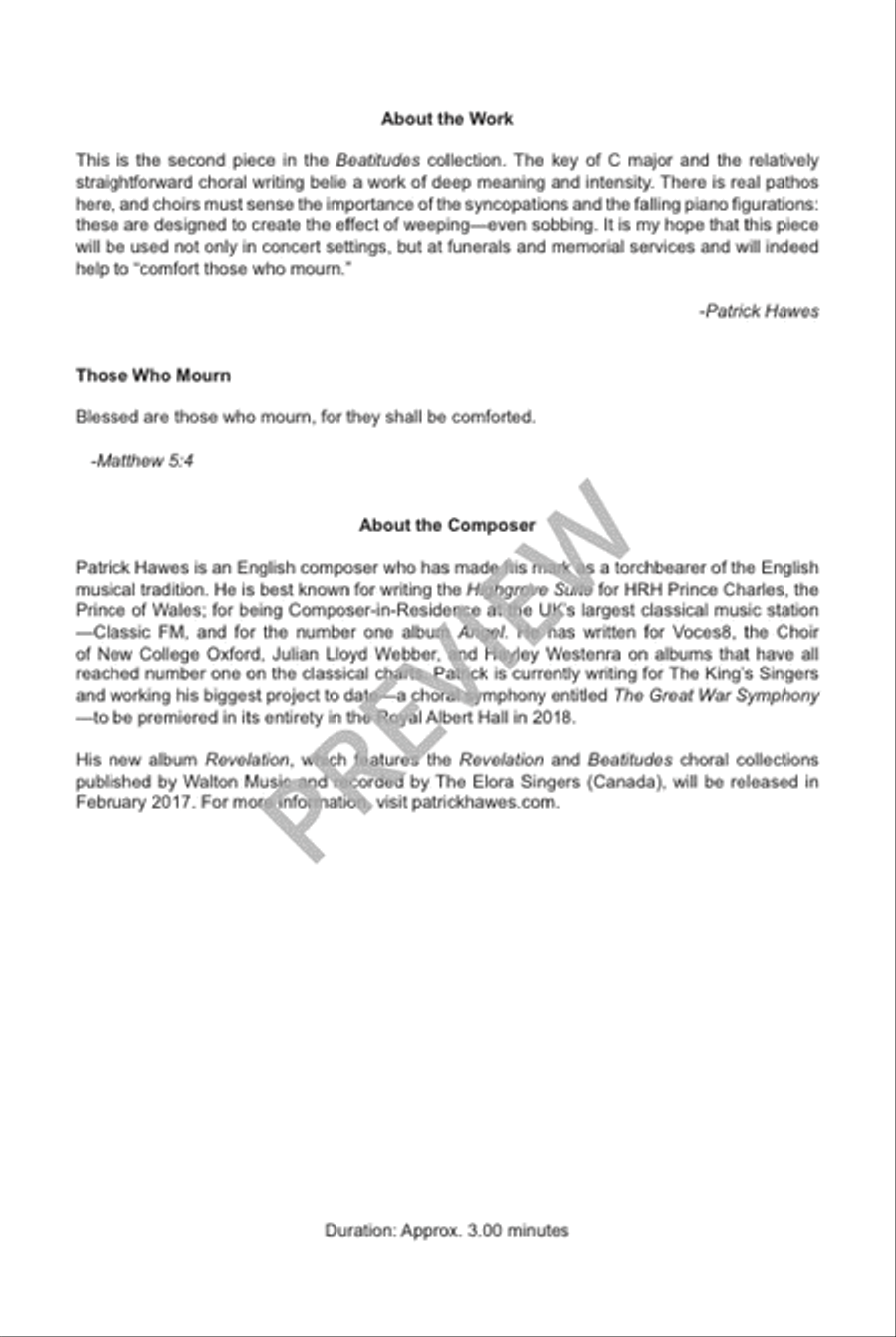 Those Who Mourn Divisi scores gallery preview page 3