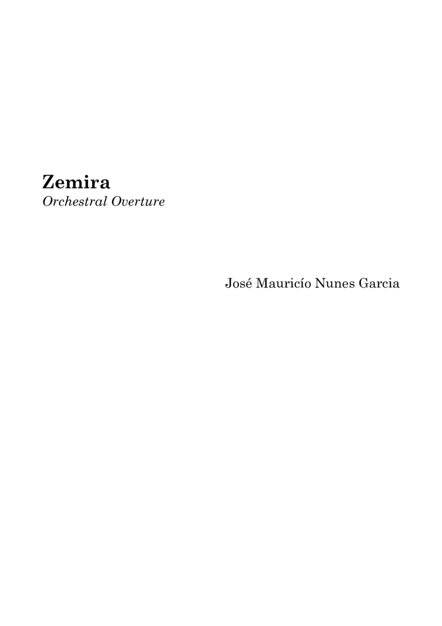 Zemira Chamber Orchestra scores gallery preview page 1
