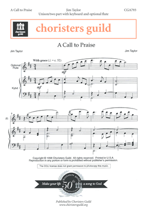Book cover for A Call to Praise