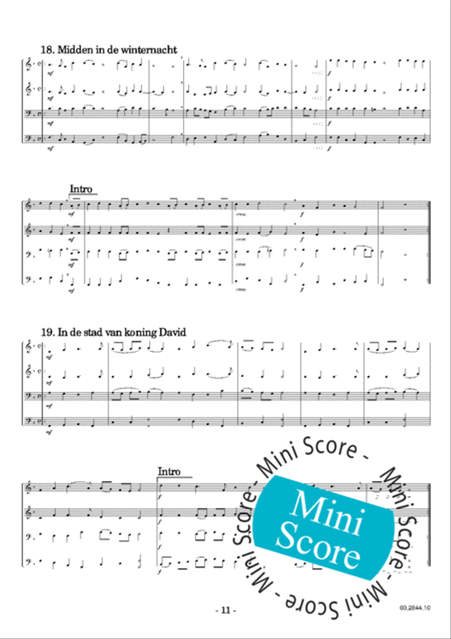 40 Christmas Carols Concert Band scores gallery preview page 15
