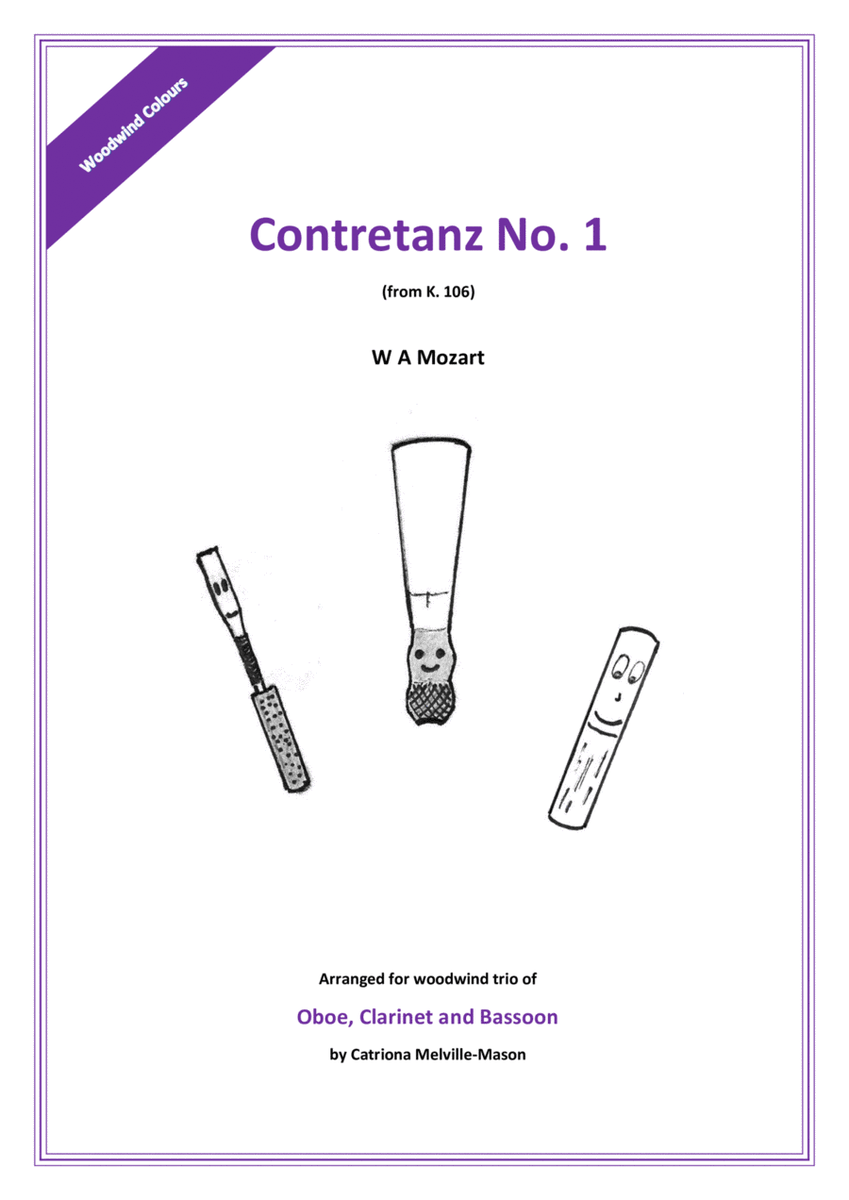 Contretanz No. 1 from K106 (oboe, clarinet, bassoon trio) image number null