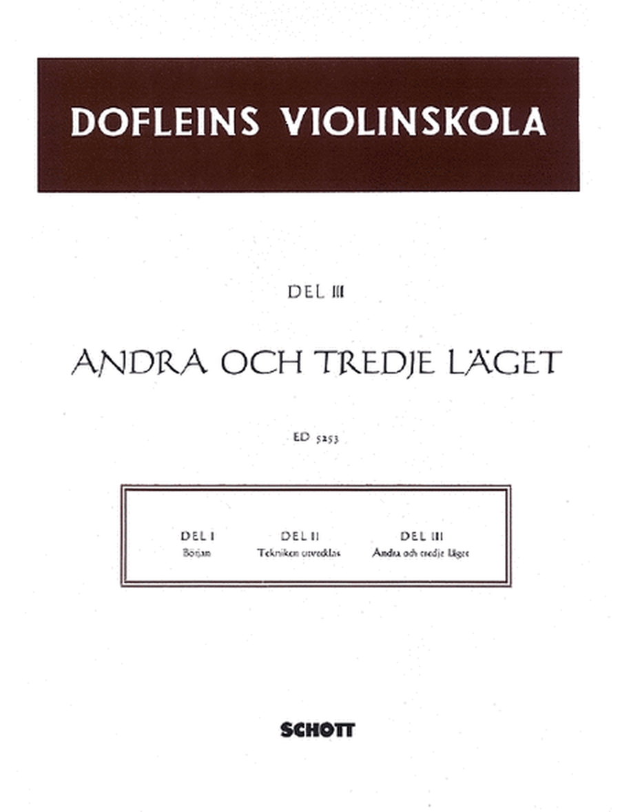 Violinskola Vol. 3 Swedish