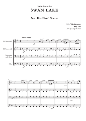 Book cover for "Final Scene" from Swan Lake Suite for Brass Quartet