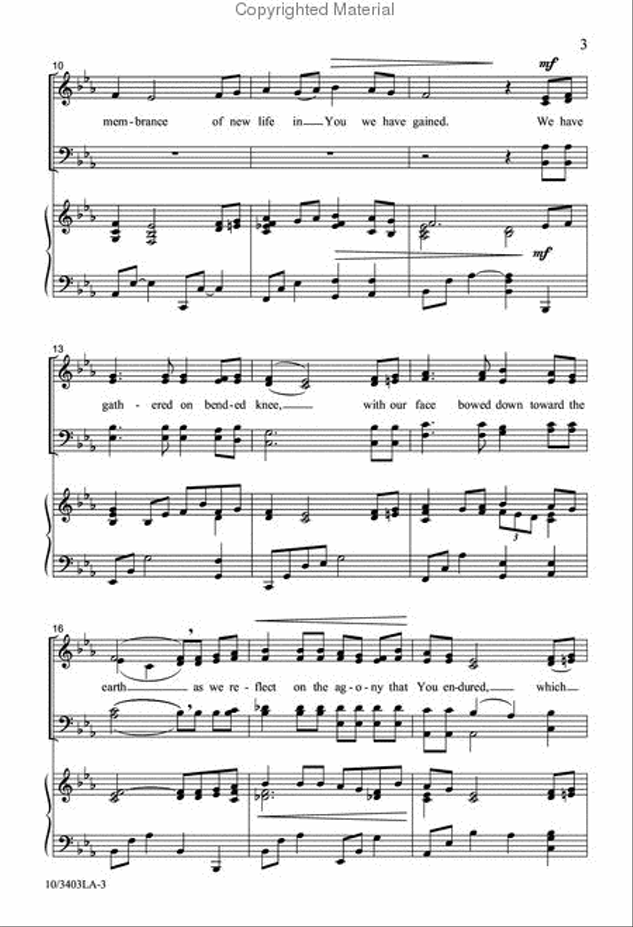 We Gather for Communion 4-Part scores gallery preview page 3