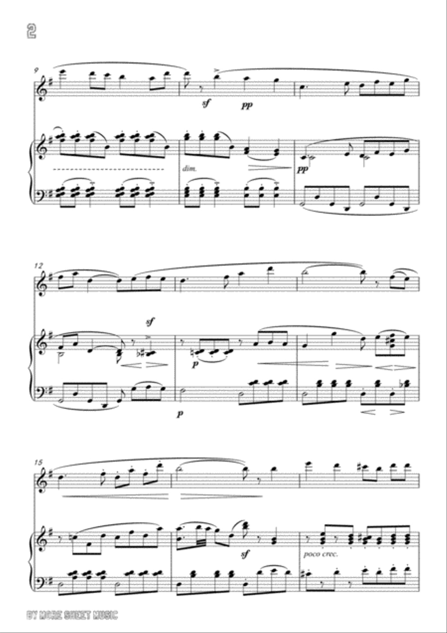 Chabrier-Pastorale des cochons roses,for Violin and Piano Voice scores gallery preview page 4