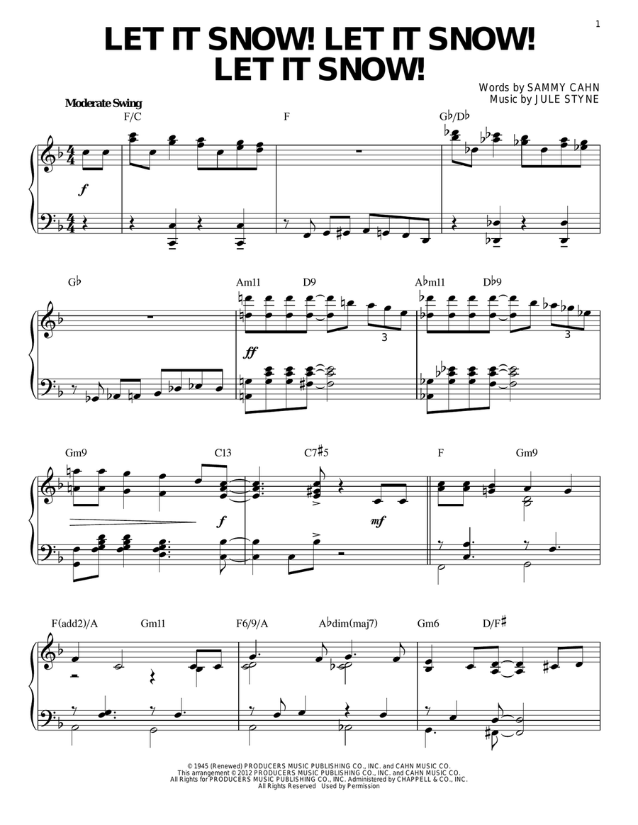 Let It Snow! Let It Snow! Let It Snow! [Jazz version]