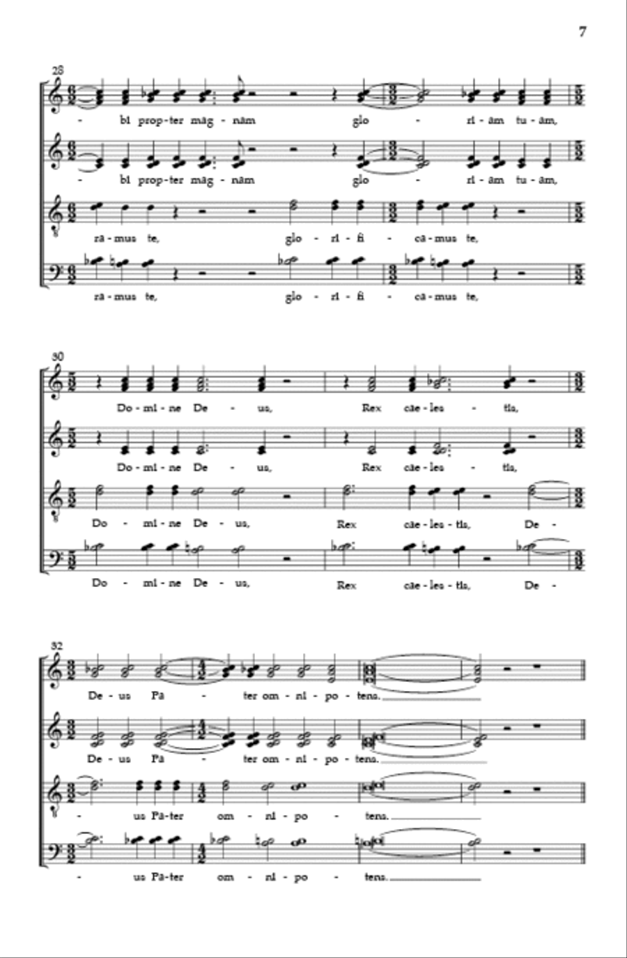 Gloria Gloria SSAATTBB scores gallery preview page 6