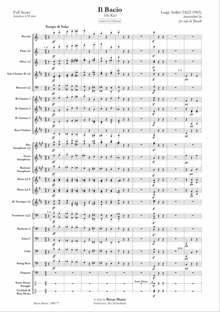 Il Bacio Concert Band scores gallery preview page 2