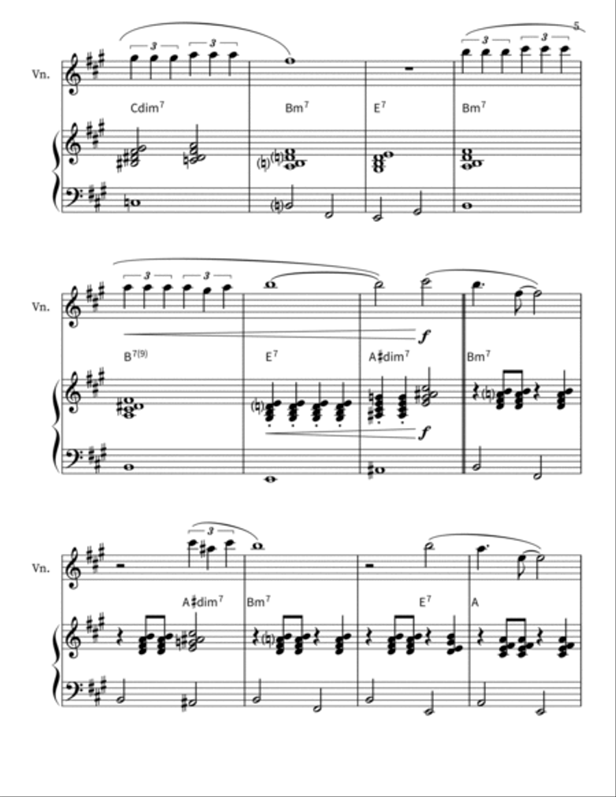 Volare Violin Solo scores gallery preview page 5
