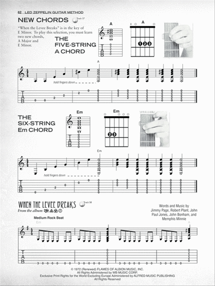 Led Zeppelin Guitar Method Guitar scores gallery preview page 7